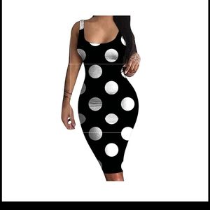 Black/White Polka Dot Dress